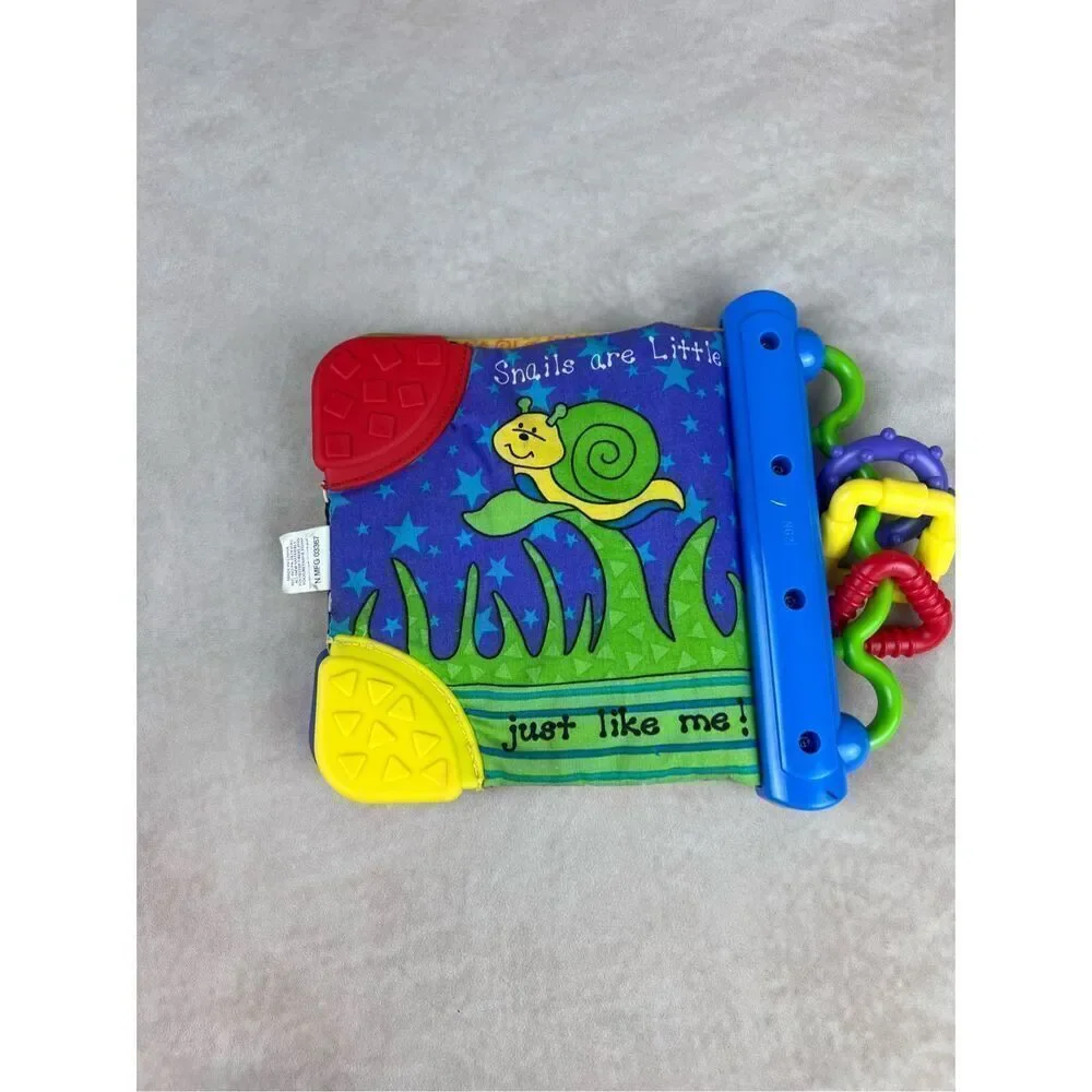 Vintage Kids II Stuffed Plush Book Colorful Crinkle Toy